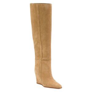 VINCE CAMUTO Suede Tiasie Knee High Wedge Boots